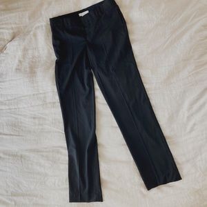 Authentic Chloe Classic Black Lightweight 100% Wool Straight Leg Trousers 38
